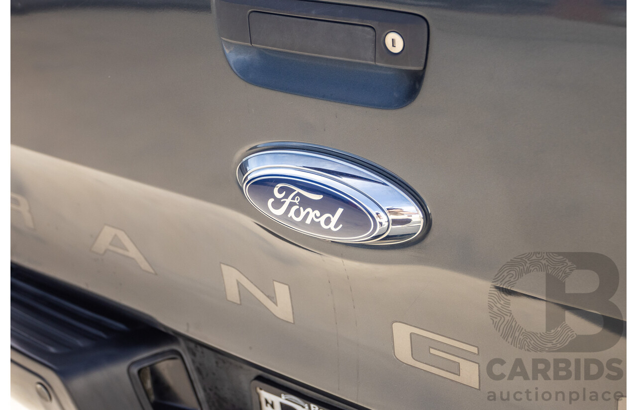 12/2014 Ford Ranger Wildtrak 3.2 (4x4) PX Crew Cab Utility Metropolitan Grey Turbo Diesel 3.2L