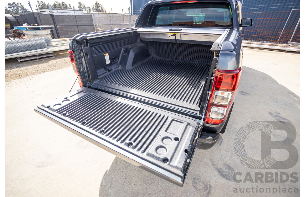 12/2014 Ford Ranger Wildtrak 3.2 (4x4) PX Crew Cab Utility Metropolitan Grey Turbo Diesel 3.2L