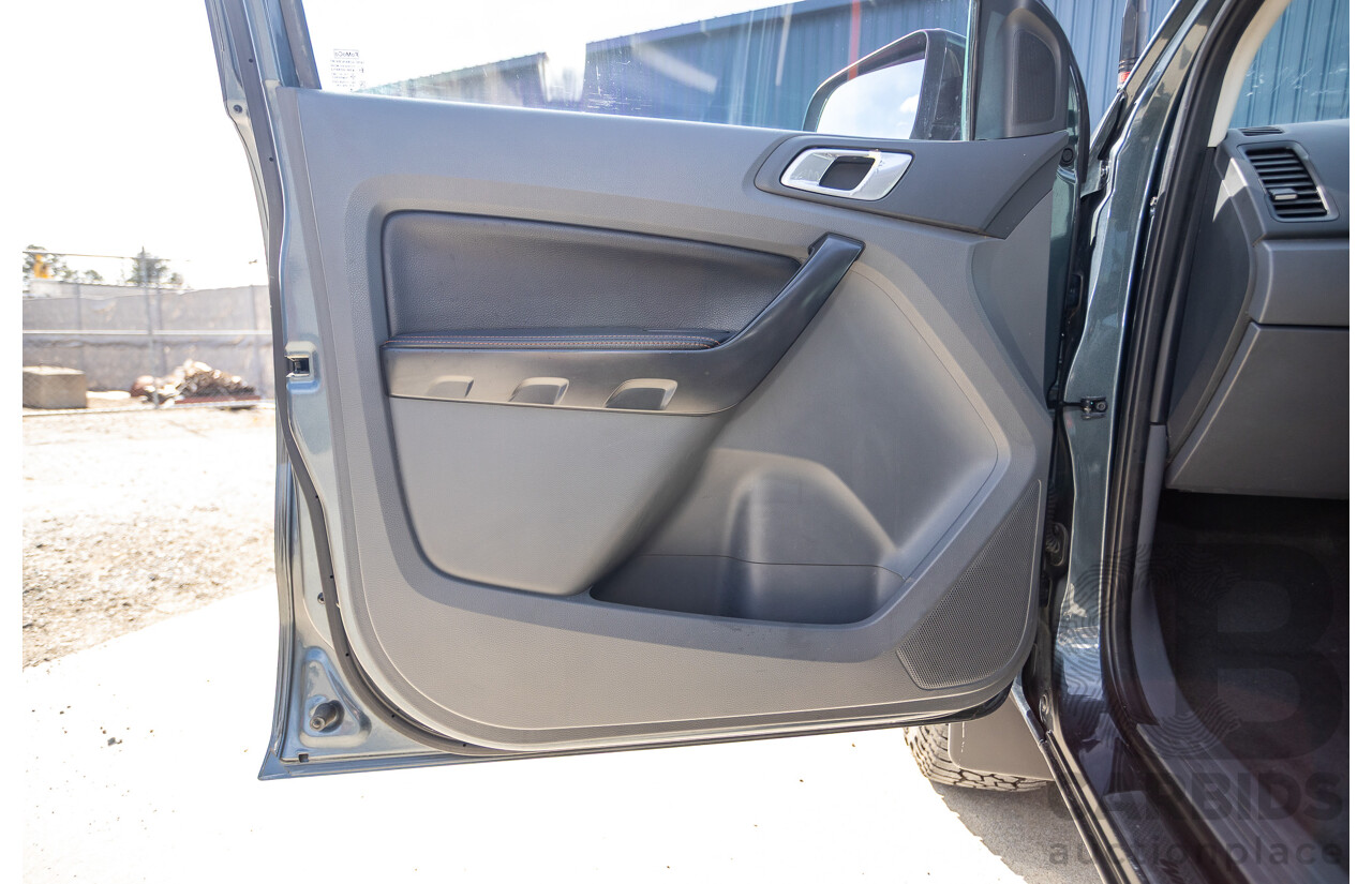 12/2014 Ford Ranger Wildtrak 3.2 (4x4) PX Crew Cab Utility Metropolitan Grey Turbo Diesel 3.2L