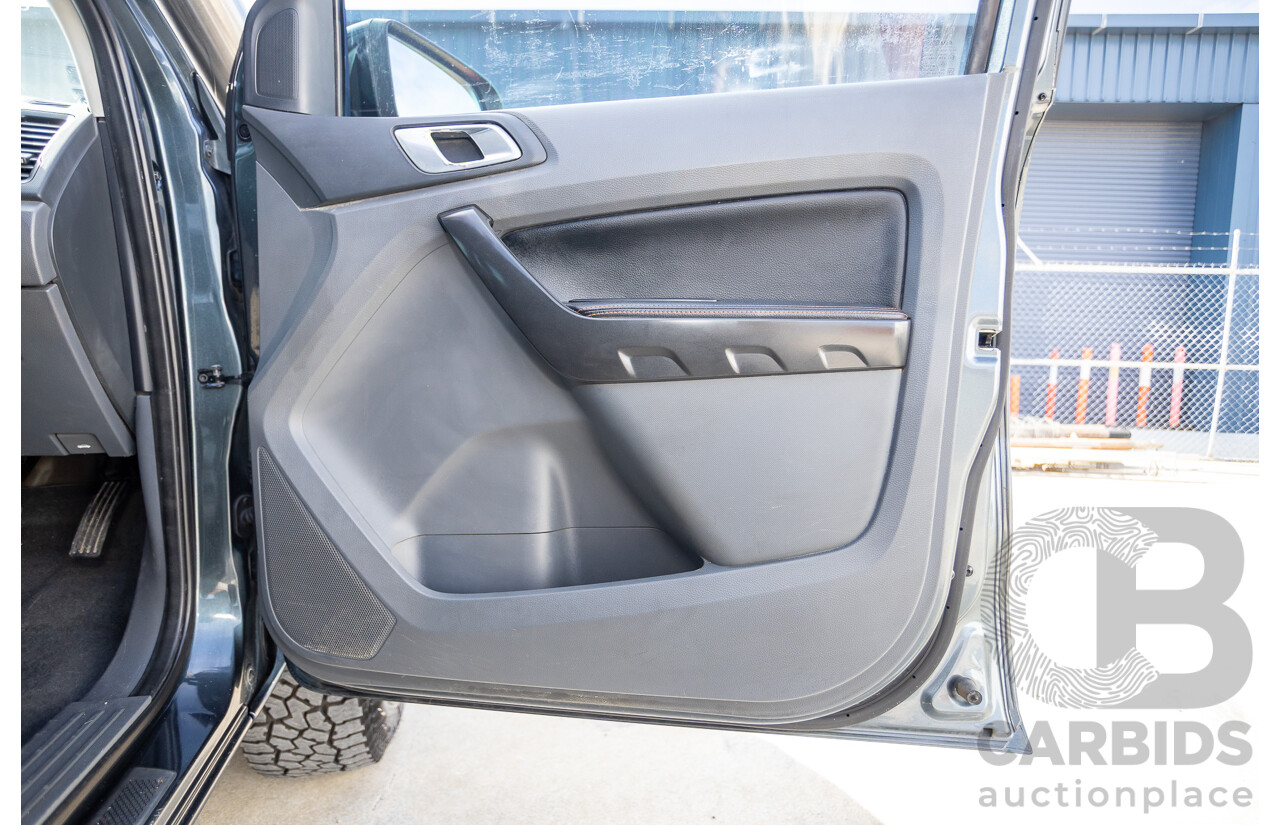 12/2014 Ford Ranger Wildtrak 3.2 (4x4) PX Crew Cab Utility Metropolitan Grey Turbo Diesel 3.2L