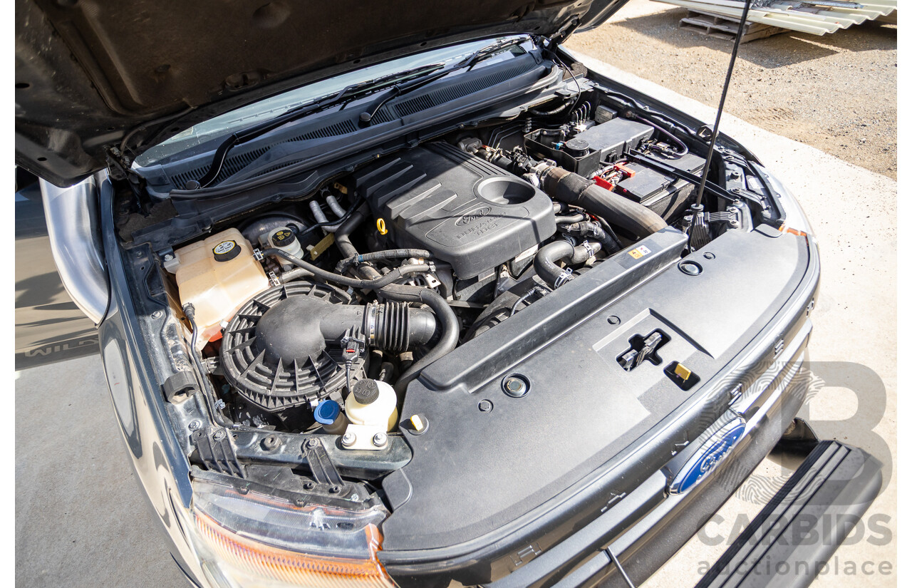 12/2014 Ford Ranger Wildtrak 3.2 (4x4) PX Crew Cab Utility Metropolitan Grey Turbo Diesel 3.2L