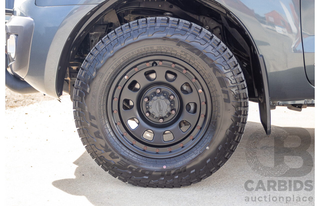 12/2014 Ford Ranger Wildtrak 3.2 (4x4) PX Crew Cab Utility Metropolitan Grey Turbo Diesel 3.2L