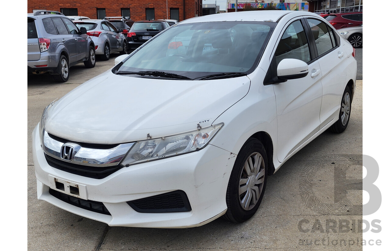 11/2014 Honda City VTi GM MY15 4d Sedan White 1.5L