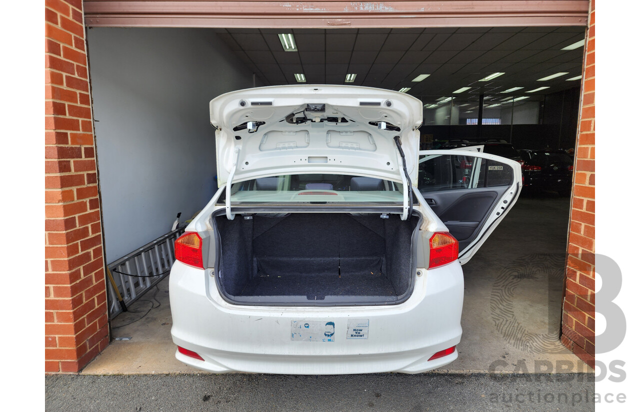11/2014 Honda City VTi GM MY15 4d Sedan White 1.5L