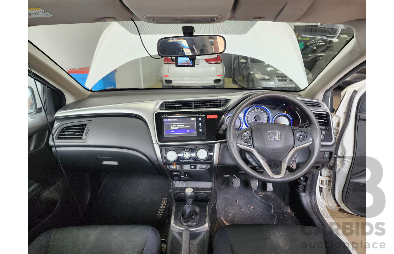 11/2014 Honda City VTi GM MY15 4d Sedan White 1.5L