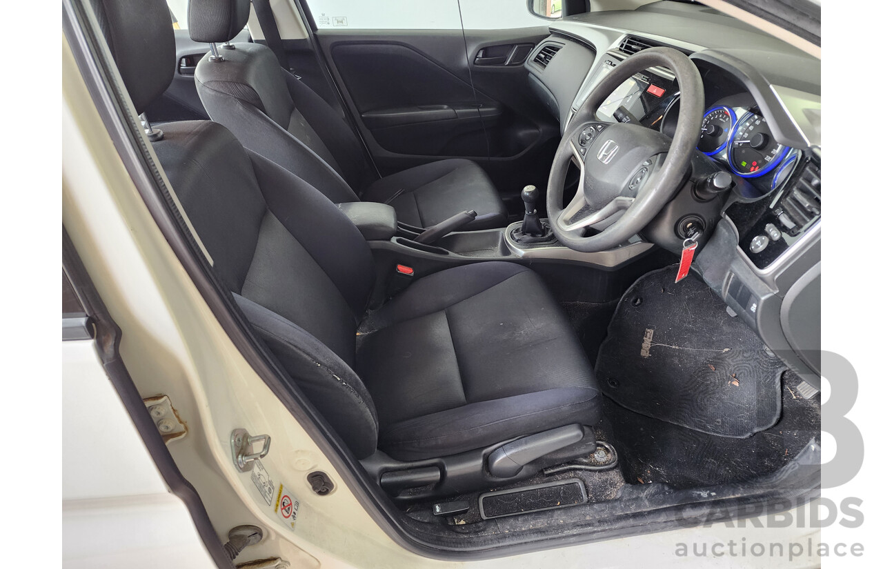 11/2014 Honda City VTi GM MY15 4d Sedan White 1.5L