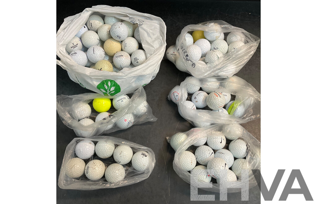 Assorted Used Golf Balls -101 Balls - Includes Pinnacle, Maxfli, Dunlop and More