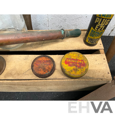 Assorted Vintage Tools - Decor, Including Cast Iron Shoe Anvil, Sprayer, Oil Can and More  - Lot of 12