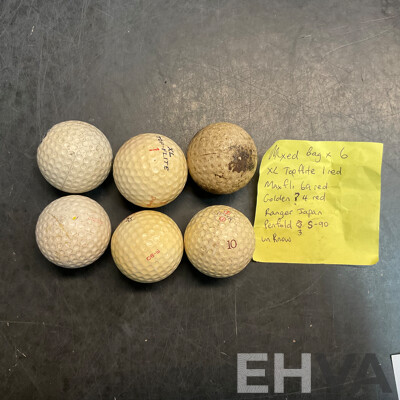 Assorted Vintage Golf Tees & Golf Balls