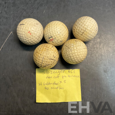 Assorted Vintage Golf Tees & Golf Balls