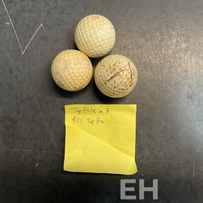 Assorted Vintage Golf Tees & Golf Balls