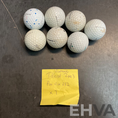 Assorted Vintage Golf Tees & Golf Balls