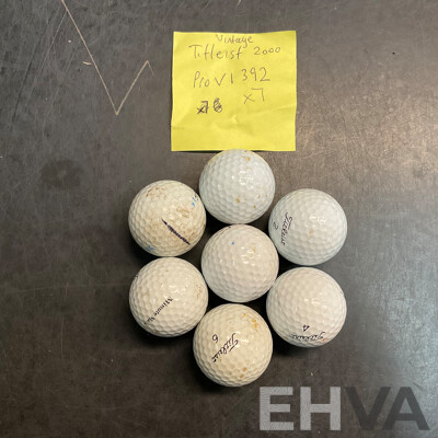 Assorted Vintage Golf Tees & Golf Balls