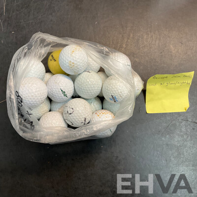 Assorted Used Golf Balls -101 Balls - Includes Pinnacle, Maxfli, Dunlop and More