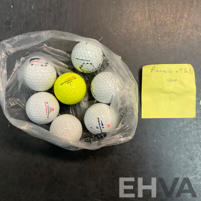 Assorted Used Golf Balls -101 Balls - Includes Pinnacle, Maxfli, Dunlop and More
