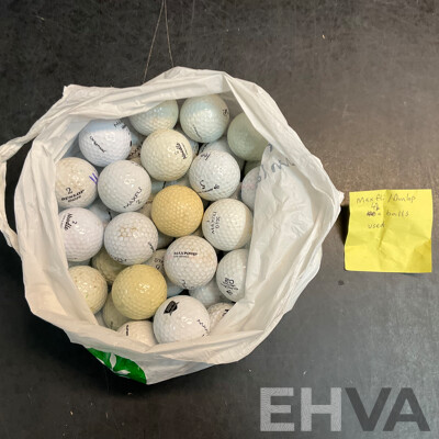 Assorted Used Golf Balls -101 Balls - Includes Pinnacle, Maxfli, Dunlop and More