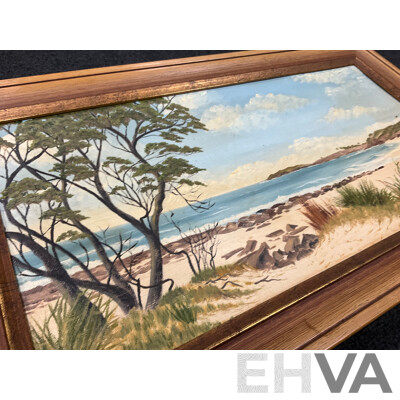 David Hart,  ''Baptism at North 'Gong'' - Print 70x54 Cm, Valma McRobert  ''Bavyley Point'' - Oil on Board 53x30 Cm (frame) and A.W.Singer ''Cook Highway'' - Oil on Board 47x24 Cm (frame)