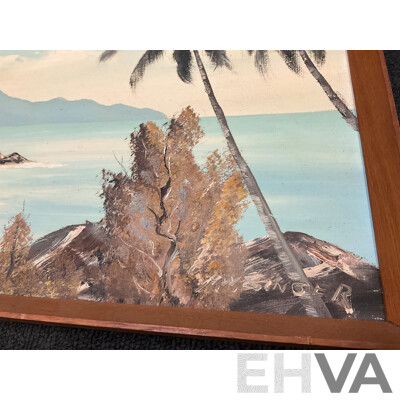 David Hart,  ''Baptism at North 'Gong'' - Print 70x54 Cm, Valma McRobert  ''Bavyley Point'' - Oil on Board 53x30 Cm (frame) and A.W.Singer ''Cook Highway'' - Oil on Board 47x24 Cm (frame)