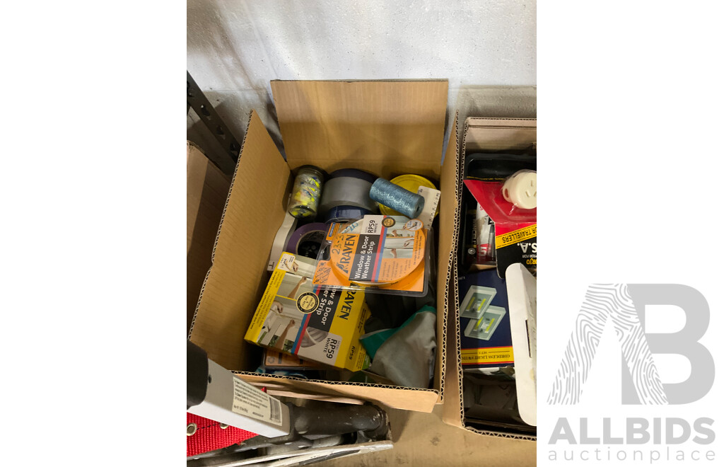 Assorted Garage Shelving and Contents