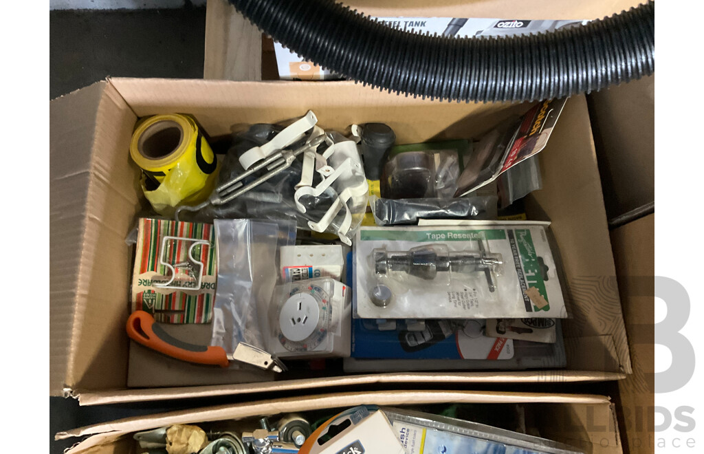 Assorted Garage Shelving and Contents