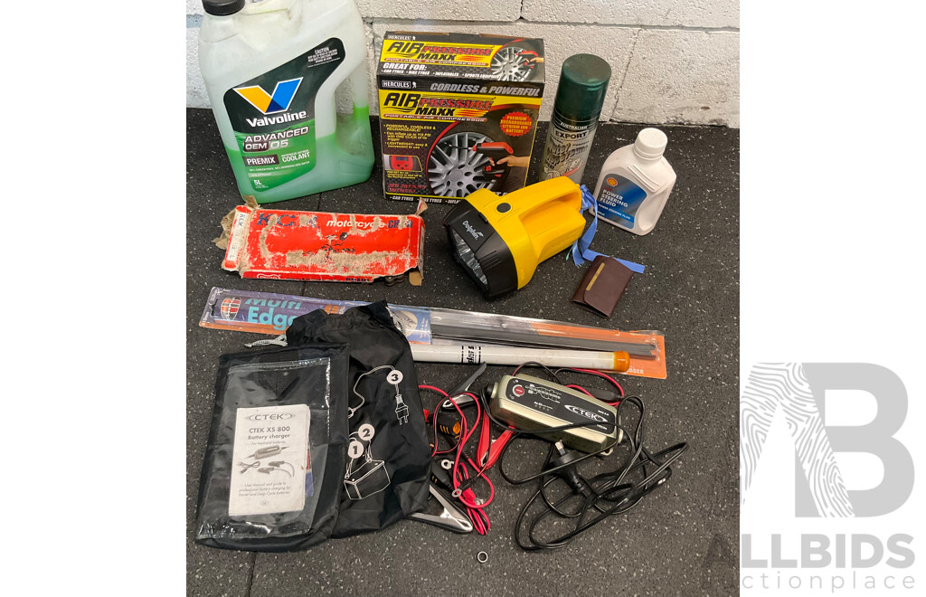 CTEK Batery Charger, HERCULES Air Pressure Air Compressor and Others