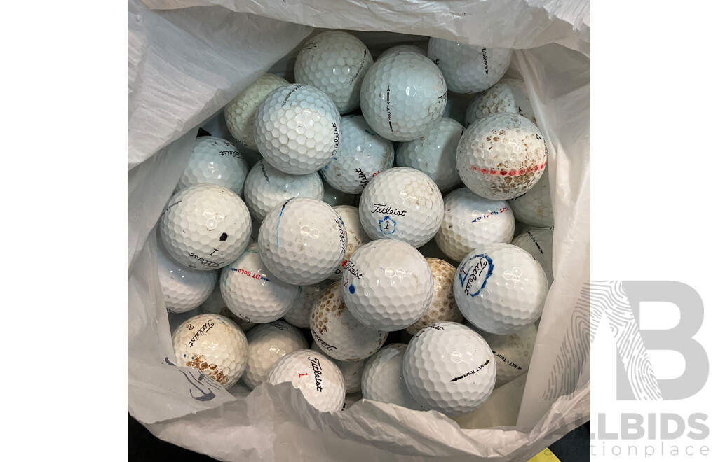 Titlelist, Callaway, Wilson Assorted Used Golf Balls - 100 Balls