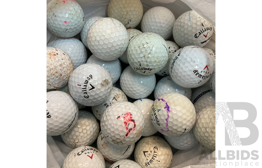 Titlelist, Callaway, Wilson Assorted Used Golf Balls - 100 Balls