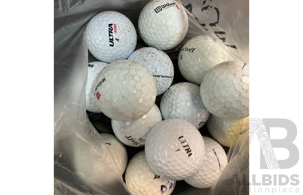 Titlelist, Callaway, Wilson Assorted Used Golf Balls - 100 Balls
