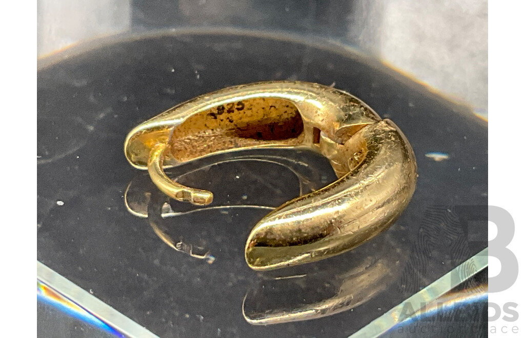 Assorted 925 Jewellery and Metal Ring with Loose Green Gemstone, Earring Frame & Back