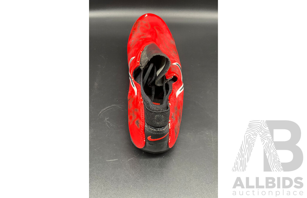Hand Signed Filed Running Shoe Size US 12