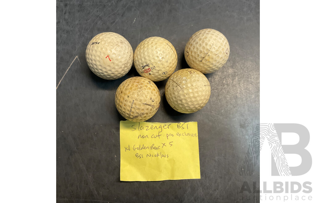 Assorted Vintage Golf Tees & Golf Balls