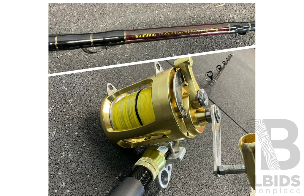 SHIMANO Fishing Rod with OKUMA TITUS Reel