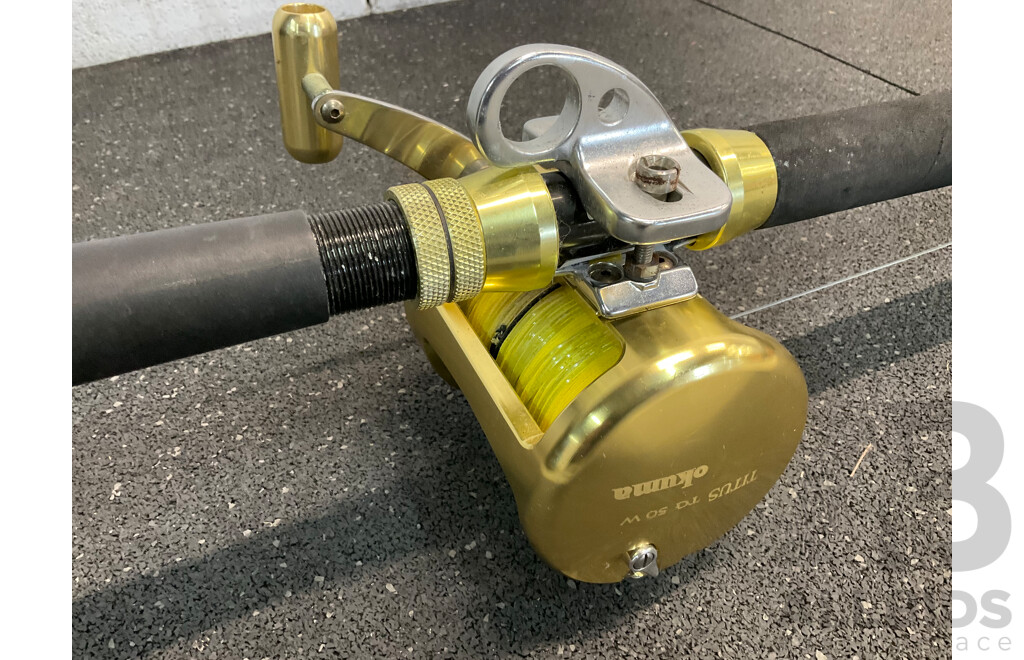 SHIMANO Fishing Rod with OKUMA TITUS Reel