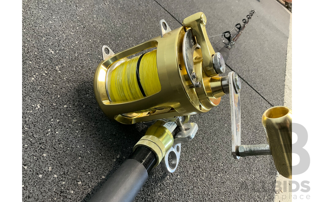 SHIMANO Fishing Rod with OKUMA TITUS Reel