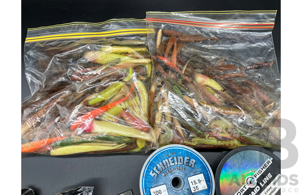 Assorted Fishing Accesories, Including Lures and Others