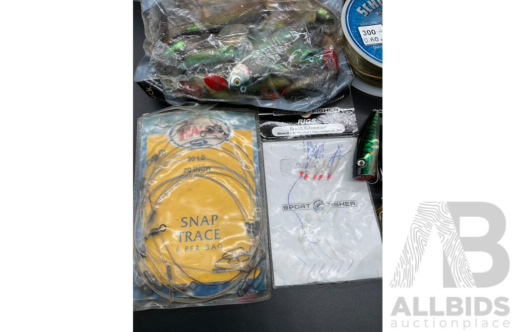 Assorted Fishing Accesories, Including Lures and Others