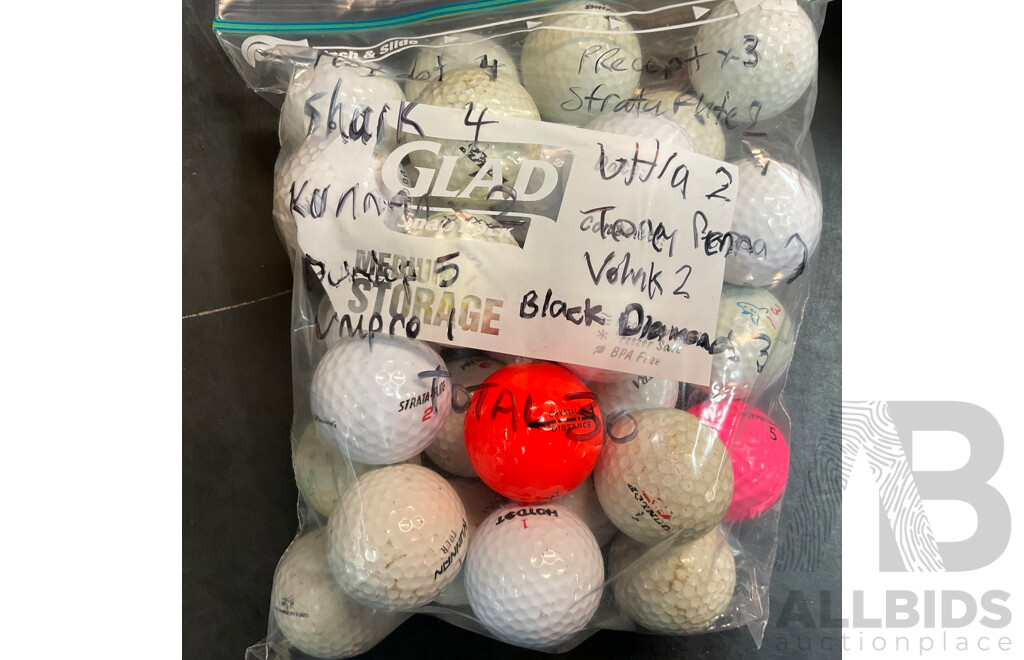 Assorted Used Golf Balls -119 Balls