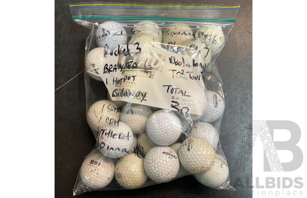 Assorted Used Golf Balls -119 Balls