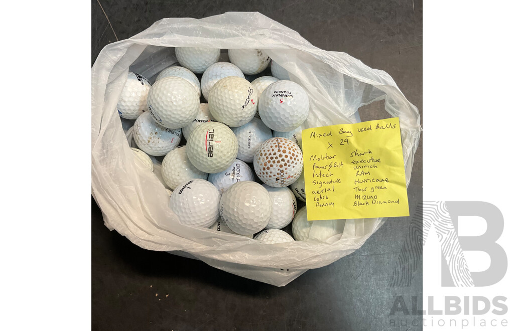 Assorted Used Golf Balls -119 Balls