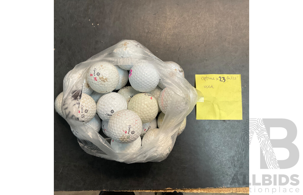 Top Flite, Optima, Srixon & Assorted Used Golf Balls -120 Balls
