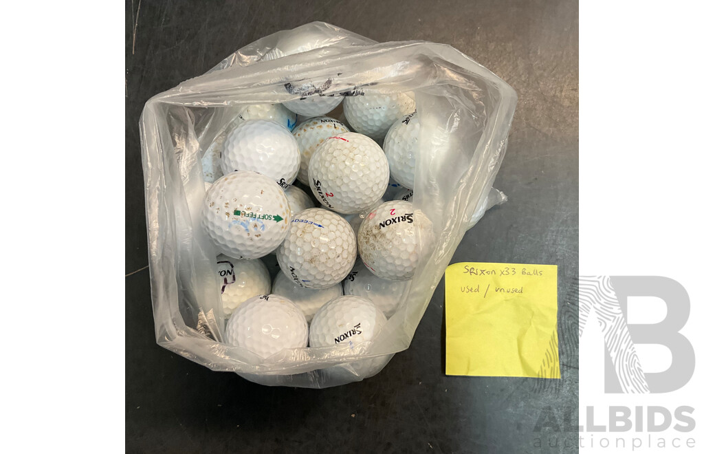 Top Flite, Optima, Srixon & Assorted Used Golf Balls -120 Balls