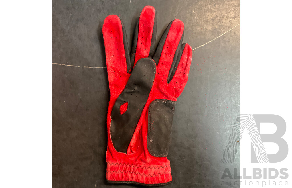 Niblick Golf Shoes & Assorted Golf Balls & Stud Tightener & Glove