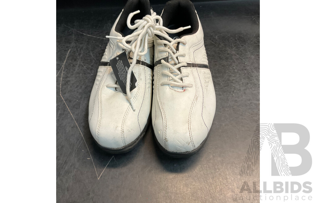 Niblick Golf Shoes & Assorted Golf Balls & Stud Tightener & Glove