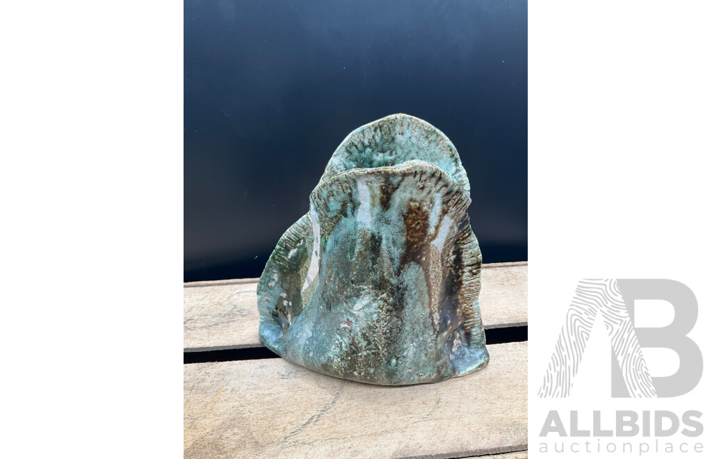 P. PUSELL Collection of Studio Pottery, Enameled Glass by Rose and Others - Lot of 16