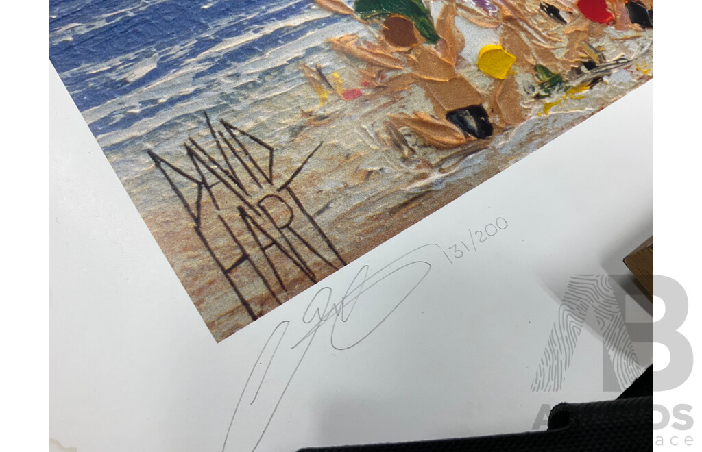 David Hart,  ''Baptism at North 'Gong'' - Print 70x54 Cm, Valma McRobert  ''Bavyley Point'' - Oil on Board 53x30 Cm (frame) and A.W.Singer ''Cook Highway'' - Oil on Board 47x24 Cm (frame)