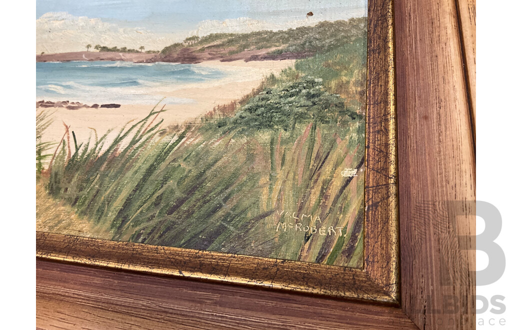 David Hart,  ''Baptism at North 'Gong'' - Print 70x54 Cm, Valma McRobert  ''Bavyley Point'' - Oil on Board 53x30 Cm (frame) and A.W.Singer ''Cook Highway'' - Oil on Board 47x24 Cm (frame)