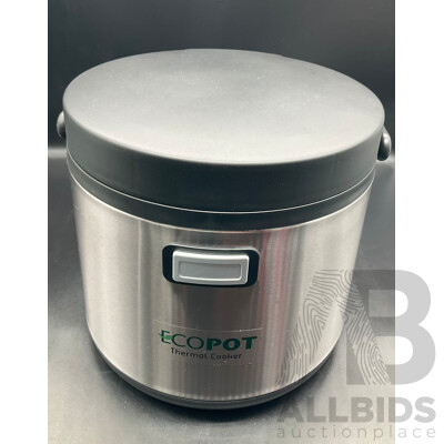 EcoPOT Space Saver Thermal Cooker - Energy Saving Slow Cooker, Insulated Food Warmer
