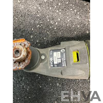 RYOBI One+ 18V Blower  (R18TB), Multi Tool (RMT1801), Battery 18V 2Ah and Battery Charger - Lot of 4