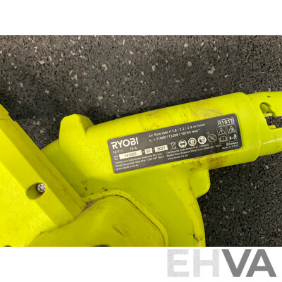 RYOBI One+ 18V Blower  (R18TB), Multi Tool (RMT1801), Battery 18V 2Ah and Battery Charger - Lot of 4