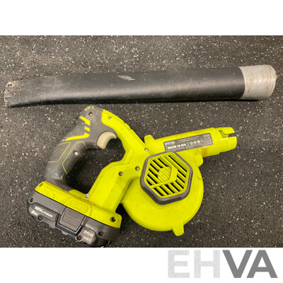RYOBI One+ 18V Blower  (R18TB), Multi Tool (RMT1801), Battery 18V 2Ah and Battery Charger - Lot of 4